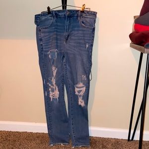 Ripped American Eagle jeans.